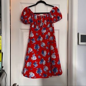 Red Floral Summer Dress - Never Worn - NWT